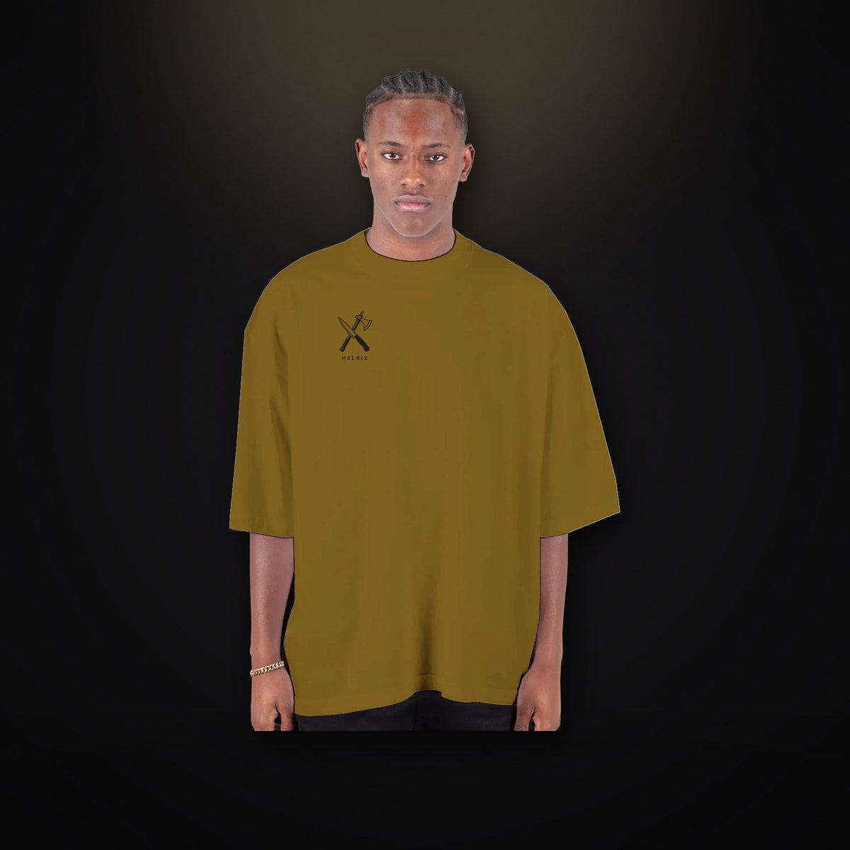 HELRIX Oversized Tee – Mocha