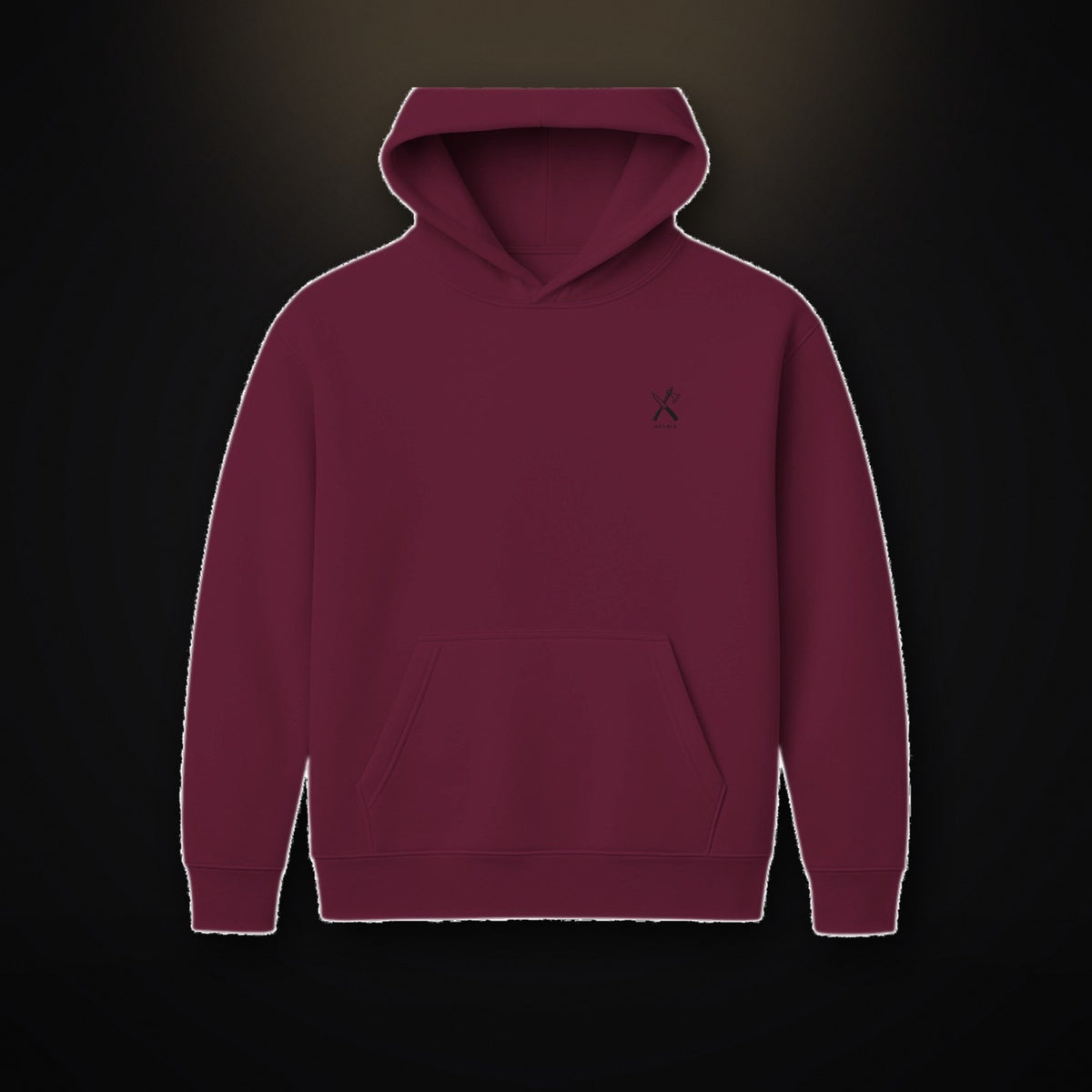 HELRIX Heavyweight Hoodie – Bordeaux