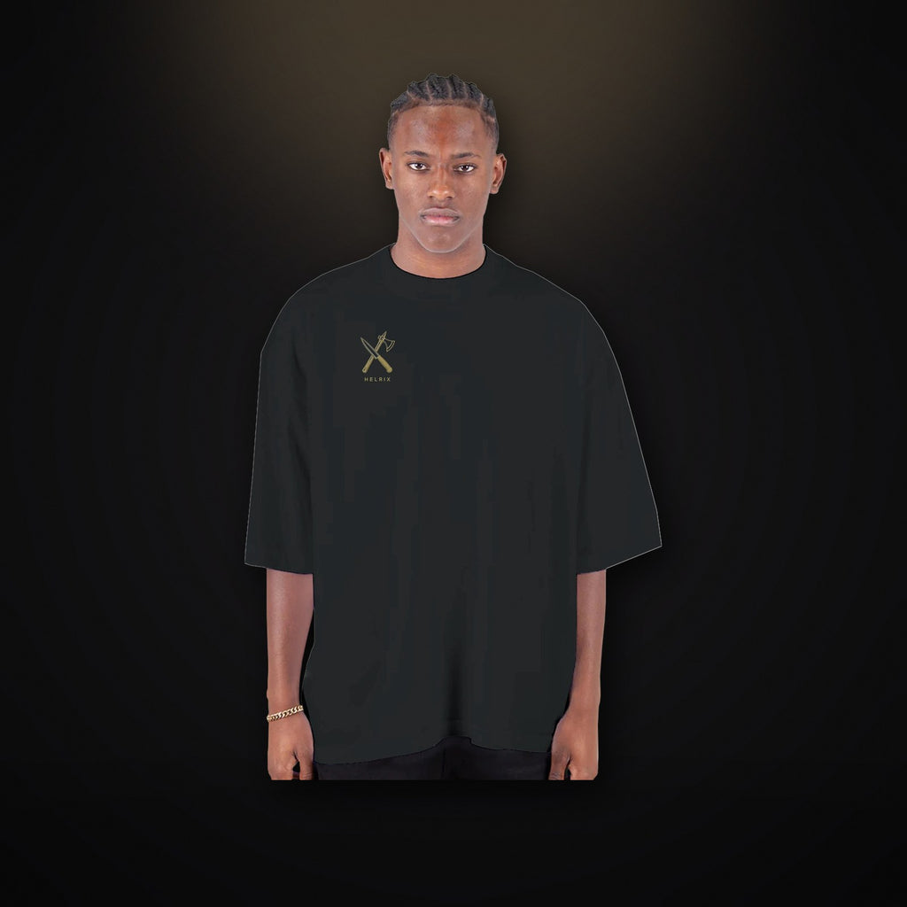HELRIX Oversized Tee – Black