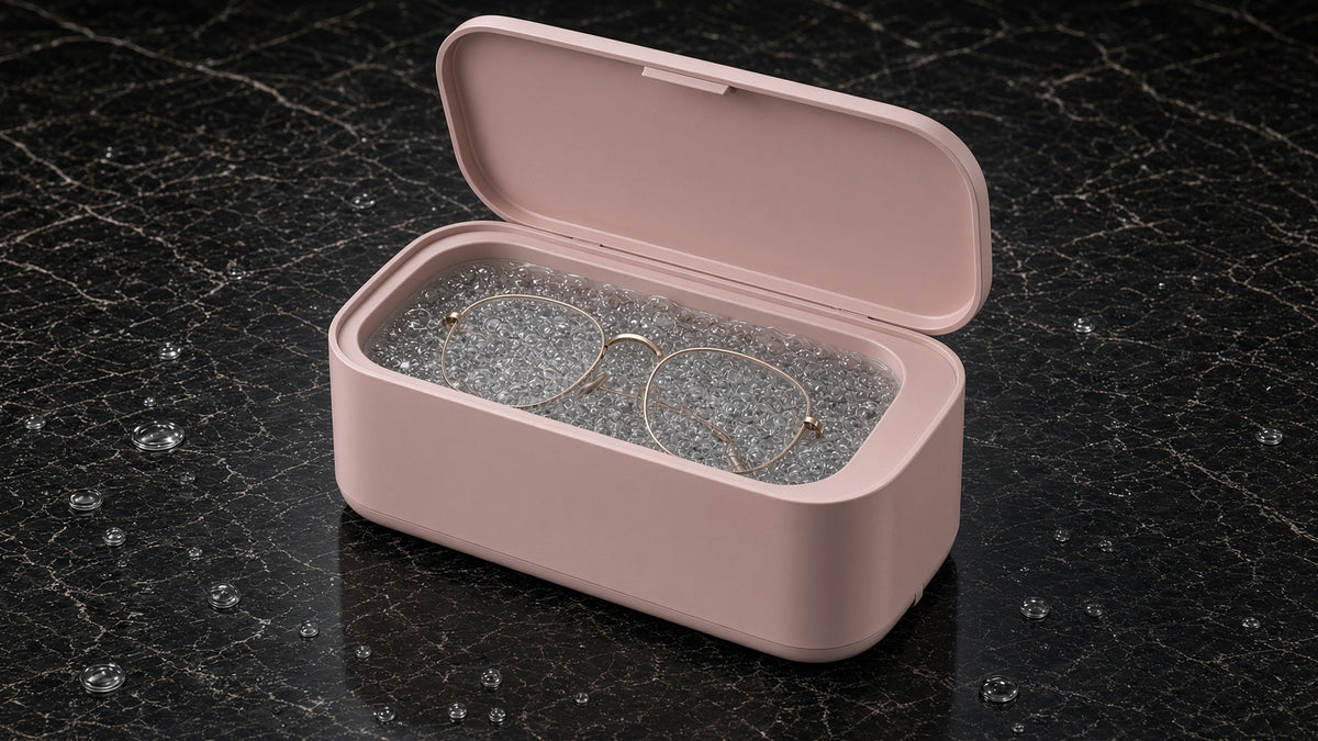 Blush Pink – Brille im Ultraschallbad