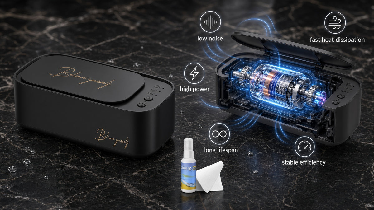 SoniQ Lens Spa Travel Black Edition – Ultraschall-Brillenreiniger