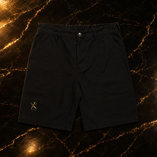 HELRIX Canvas Shorts – Black